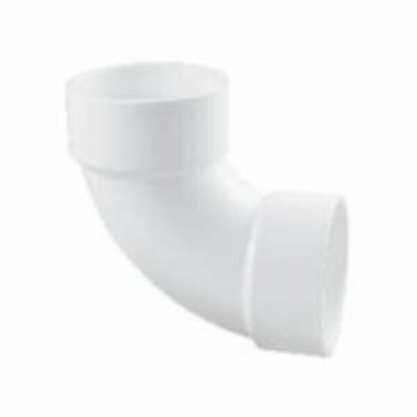 Lesso America Lesso LP300-020 Bend Pipe Elbow, 2 in, Hub, 90 deg Angle, PVC, White LP300-020B